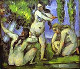 Paul Cezanne Three Bathers painting